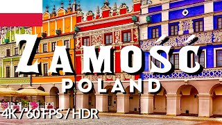 Zamość Poland 🇵🇱 4K walk 60 FPS HDR  Rynek w Zamościu [upl. by Esille]