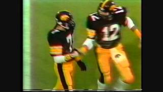 1985 2 Michigan at 1 Iowa Highlights [upl. by Hiro]