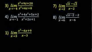 Cálculo 1  Limites  Exercícios Exemplos resolvidos indeterminação 00 parte 1 [upl. by Thad]