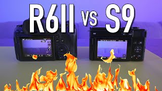 Lumix s9 vs Canon R6ii Overheating Test [upl. by Goddart]