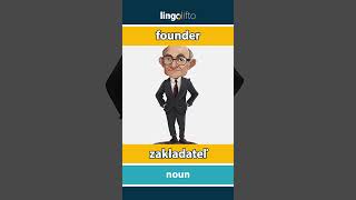 🇬🇧🇸🇰 founder  zakladateľ  vocabulary builder  learn English  naučme sa anglicky [upl. by Ethban824]