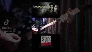 quot Renegade quot by Styx guitar cover madmenofmetal⚡️supernatural supernaturalfandom metalcover [upl. by Teiv]