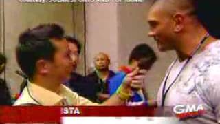 Pacquiao vs Hatton Batista Hollywood Celebrity [upl. by Rollo]