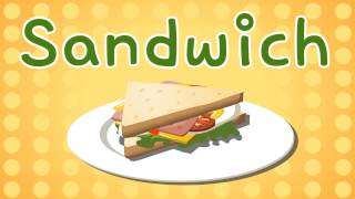 Easy Words 1 Food Song English song for Toddlers English Sing sing [upl. by Matlick]