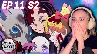 Season Finale DEMON SLAYER REACTION S2 Ep11 Entertainment District quotNo Matter How Many Livesquot [upl. by Adnaram]