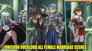 Unicorn Overlord All Female Romance amp Marriage Cutscenes  PART 1 [upl. by Riddle]