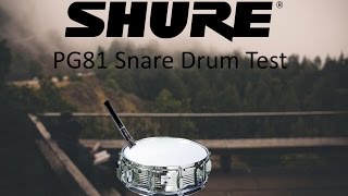 Shure PG81 Snare Test [upl. by Gillmore321]