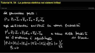 Tutorial N54  La potenza trifase [upl. by Arraeic461]