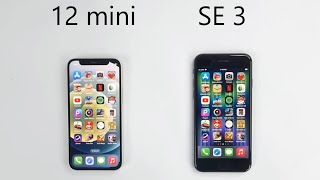 iPhone SE 2022 vs iPhone 12 mini  SPEED TEST [upl. by Androw]