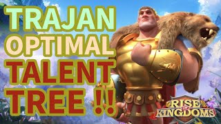 TRAJAN OPTIMAL TALENT TREE rok riseofkingdoms [upl. by Iror172]