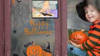 DIY Halloween Fenster und Glas gestalten mit Schablonen [upl. by Adnat]