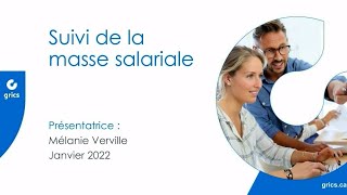 Webinaire d’information  Suivi de la masse salariale [upl. by Jilleen]