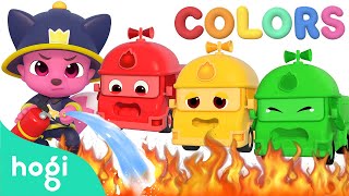 🚒 🔥 Learn Colors with Colorful Fire Truck  Colors for Kids｜Hogi Colors｜Hogi Pinkfong [upl. by Seiuqram]