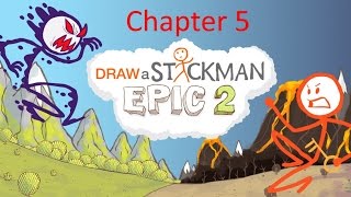 Draw A Stickman Epic 2  Walkthrough Chapter 5  Snake Lake [upl. by Ruyle243]