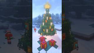 Minecraft Christmas Tree🎄 shorts minecraft [upl. by Ydnal]