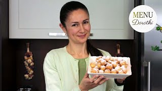 Domowy przepis na ekspresowe mini pączki z serka homogenizowanego Mięciutkie i pyszne MENU Dorotki [upl. by Richara]