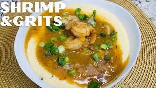 Shrimp and Grits  Southern Style Shrimp and Grits  Creamy Shrimp and Grits  Soul Food Recipe [upl. by Collie116]