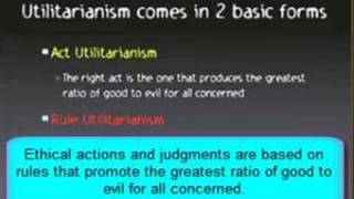 Consequentalist theory Egoism and Utilitarianismavi [upl. by Nyl]