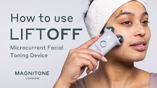 How To Use MAGNITONE LiftOff Microcurrent Facial Toning Device [upl. by Ydnyc]