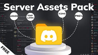 Free Discord Server Making Assets Pack 50 Elements [upl. by Iaras]