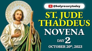 ST JUDE THADDEUS NOVENA DAY 2 🙏 October 20 2023 🙏 Holy Rosary Today [upl. by Tally978]