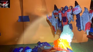 Starscream Transforms Transformers StopMotion Short [upl. by Oiromed]