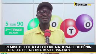 Remise de lots à la Loterie Nationale du BÉNIN La LNB fait de nouveaux Gagnants [upl. by Carmena]