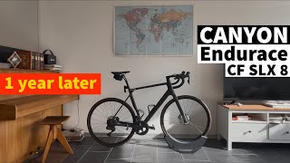 Canyon Endurace CF SLX 8 Di2 1Year Review  The Ultimate Endurance Bike [upl. by Sonitnatsnoc]