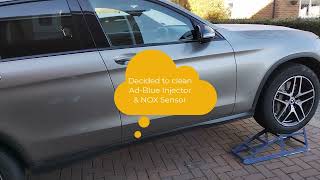 How to DIY  Nox Sensor Cleaning Ad Blue Injector  Mercedes GLC 2019 Saved £800 [upl. by Lecrad]