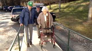 106yearold NH voter picks Romney [upl. by Llenoj700]