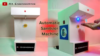 Automatic Hand Sanitizer Machine  Automatic Hand Wash  IR Sensor Project [upl. by Thomson284]