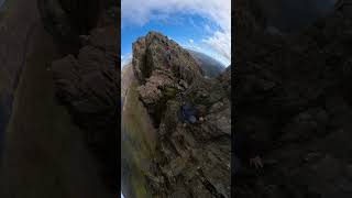 The pinnacle of crib goch climbing shortsvideo youtuber visitwales mountains motivational [upl. by Bijan400]