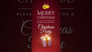 Editable Christmas Party Invitation Template [upl. by Victorie]