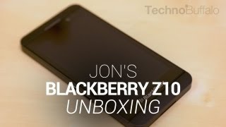 Blackberry Z10 Unboxing  Jons Take [upl. by Ennaerb862]