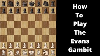 How To Play The Evans Gambit Chess Opening  Complete Guide [upl. by Thgiwed861]