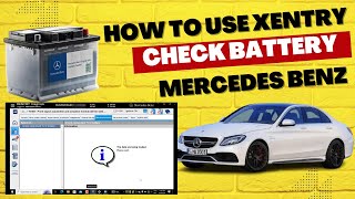 How to use Xentry Openshell 062024 Session 1Check battery on W205 Mercedes Benz [upl. by Acsecnarf]