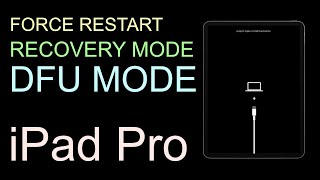 iPad Pro 11129 2018 And Newer  How To Force Restart Enter Recovery Mode And DFU Mode [upl. by Russell]