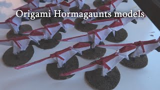 Origami Hormagaunts models [upl. by Atinihc585]