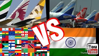 🇮🇳Domestic VS 🇶🇦🇦🇪International Airlines 🧑‍✈️✈️  Cabin Crew amp Airlines Differences [upl. by Michiko614]