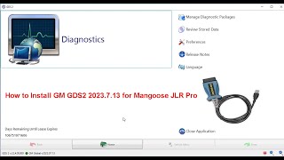 Install GM GDS2 2023713 for Mangoose JLR Pro  EOBDtoolcouk [upl. by Itsirk]