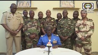 Political unrest in West Africa as soldiers claim military coup [upl. by Walke]