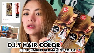 DIY HAIR COLOR USING HAIRFIX PERMANENT COLOR [upl. by Kirwin]