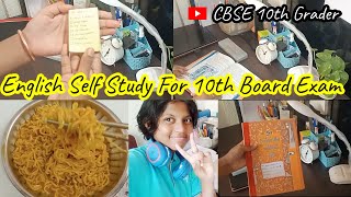 English Self Study For 10th Board Exam  CBSE 10th Grader  English Ch Bholi  Mini Study Vlog [upl. by Tower825]