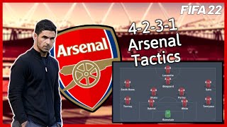 Recreating Artetas 4231 Arsenal Tactics in FIFA 22 [upl. by Jesh]