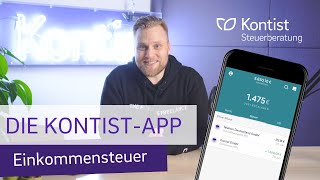 Einkommensteuer in der KontistApp  So funktioniert Kontist  Geschäftskonto für Selbständige [upl. by Vasta356]