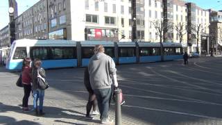 Busses and trams at Gothenburg  Bussar och spårvagnar i Göteborg [upl. by Ajat36]