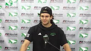 UND Hockey  Dylan James Weekly Press Conference  11624 [upl. by Mcdade448]