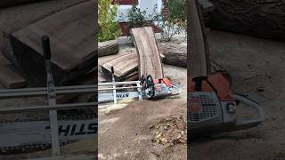 🪵 Chainsaw Mill Stihl MS 881 amp Walnut woodworking wood handmade diy [upl. by Epifano]