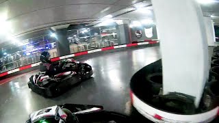 New Track Karting Canary Wharf K1 Speed London Helmet Camera Mount Laps 43740s [upl. by Maureen]