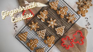 Perfect Easy Gingerbread Cookies For Christmas  Soft and Chewy  Cookies de Natal Gingerbread [upl. by Acissev996]